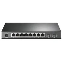 Hub Switch TP-Link TL-SG2210P T1500G-10PS 8 Portas Gigabit - Cinza