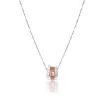 Colar Feminino Daniel Klein DKJ.2.4001-2 - Prata/Rose Gold