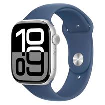 Apple Watch Series 10 MWWC3LW/A Caixa Aluminio 42MM Prata - Esportiva Azul M/L