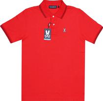 Outlet Camiseta Polo Psycho Bunny B6K136X1P Masculina - Vermelho