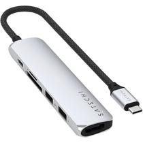 Hub Satechi Multiport 6 Em 1 USB-C - Prata (ST-P6SS)