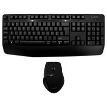 Teclado + Mouse Quanta QTKTM12 Wireless / Portugues - Preto