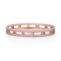 Pulseira Feminina Freelook FRJ.3.3001-4 de Aco Inoxidavel - Rosa Ouro