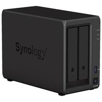 Servidor Nas Storage Synology Diskstation DS723+ AMD Ryzen R1600 de 2.6GHZ / 2GB de Ram / 2 Baias / USB / Lan - Preto