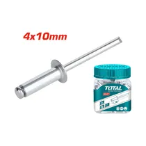 Remache de Extremo Abierto Total WJRT4001011 4X10MM 200 Piezas