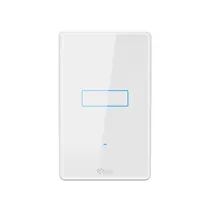 Interruptor Inteligente 4LIFE Smart Light Switch com 1 Tecla Touch - Branco (FL801-1) Tuya Smart Life, Amazon Alexa e Google Assistant 100-240V - 50/60HZ