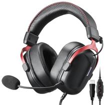 Fone Gamer Redragon H312 Cybill / com Fio - Preto / Vermelho