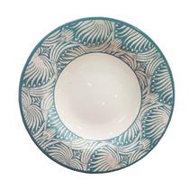 Plato Hondo Blue Damask 2 Alleanza