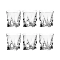 Set de Vasos para Whisky Bohemia Quadro 99A44/340-669 340ML 6 Piezas