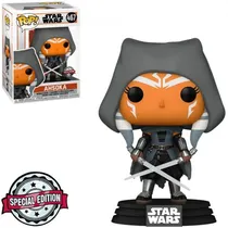 Funko Pop Star Wars Mandalorian Ahsoka W/Hooded *Ex* 467