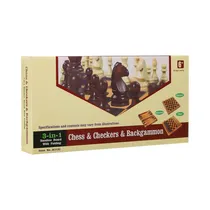 Juego de Mesa Milan B3140 Ajedrez, Damas Y Backgammon