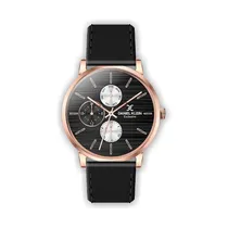 Relógio Analógico Feminino Daniel Klein Exclusive DK.1.12298-5 - Preto e Rosa Ouro