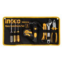 Kit de Ferramenta Ingco HKTH10108 - 8 Pecas - com Estojo - Preto e Amarelo