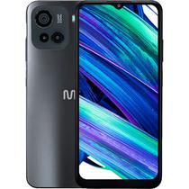 Celular Smartphone Multilaser M23 Lite P9195 128GB / 4GB Ram / Dual Sim / Tela 6.5" / Cameras 50MP + 2MP + 2 MP e 8MP - Preto (Anatel)