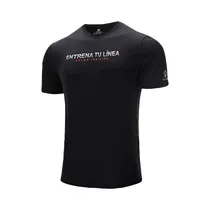 Camiseta Esportiva (Adulto) Kelme Entrena Tu Línea Preto 3XL