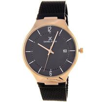 Relogio Analogico Daniel Klein Fiord DK11819-3 Masculino, Metal - Preto e Rosa Ouro