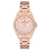 Relógio Analógico Feminino Daniel Klein DK.1.12694-2 Premium Ladies / Pulseira de Aço Inoxidável - Rose Gold