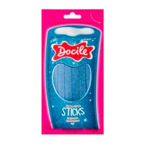 Bala de Gelatina Docile Canudinho Mirtilo Ácido 70G