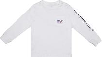 Outlet Camiseta Manga Longa Vineyard Vines Kids 3V012811 Branca - Feminina