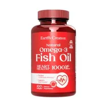 Ômega 3 1000MG Earth's Creation Epa 180MG/Dha 120MG 100 Softgels