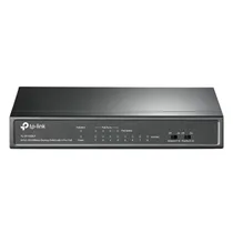 Hub Switch TP-Link TL-SF1008LP 8 Portas Gigabit 4POE 100MBPS - Cinza