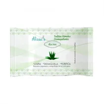 Lencos Umedecidos Demaquilantes Alissa com Extrato de Aloe Vera 25PCS