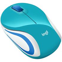 Mouse Sem Fio Logitech M187 Ate 1.000 Dpi - Teal/Branco