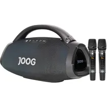 Speaker Portátil Joog One Hifi JOF-01 200 W Bluetooth - Cinza/Preto + 2 Microfones