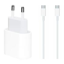 Carregador Apple MU7V2ZM 35W USB-C + Cabo para iPhone 15 - Branco