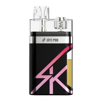 Kit Vape Life Pod SK Descartável 10000 Puffs 5% Nicotina - Strawberry Ice Cream