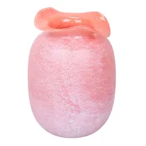 Vaso de Vidro Soprado - Tonalidade Coral