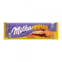 Barra Chocolate Milka Recheado Bolacha 300G (Europa)