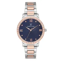Relógio Analógico Feminino Daniel Klein DK.1.12727-5 Premium Ladies / Pulseira de Aço Inoxidável - Prata/Rose Gold