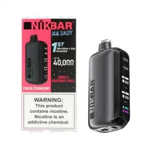 Dispositivo Descartavel Nik Bar Ice Baby 40000 Puffs Frozen Strawberry