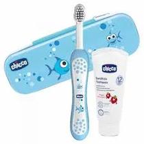 Chicco Cosmetica Set Dental Azul New Detalles En El Producto 50ML Azul