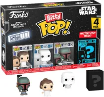 Bonecos Princess Leia/ Snowtrooper/ Boba Fett - Star Wars Funko Bitty Pop! 4 Pack