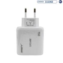 Carregador Fonte Ansty Q-042-A de 65W com Cabo Micro-USB Velocidade 3.0