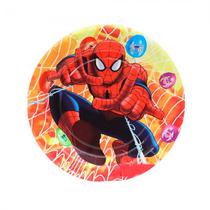 Pratos Descartaveis para Festa Homem Aranha 10 Unidades 18 X 18 CM