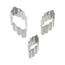 Set de Cortadores de Fondant Kitchen Craft SDICUTHOL3PC 3 Piezas