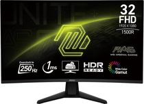 Monitor MSI 32" Mag 32C6X Full HD Curvo 1MS/250HZ DP/HDMI Preto