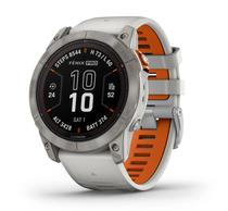 Garmin Relogio Fenix 7X Pro Sapphire Solar Titanium Fog Gray/Pulseira Dentro Laranja 51MM 010-02778-17