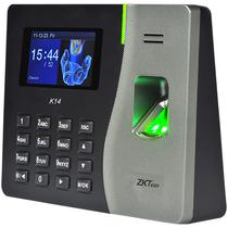 Leitor Biometrico Zkteco K14 para Ate 500 Impressoes Digitais/ USB/ TCP/ IP - Preto/ Prateado