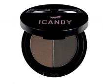 Sombra para Sobrancelhas Icandy Browtiful Duo Dark Chocolate 03 Chocolate Chips 04