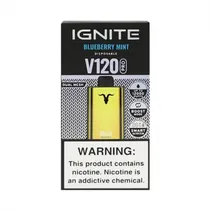 Dispositivo Descartavel Ignite V120 Pro 12000 Puffs Gold Blueberry Mint