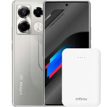 Smartphone Infinix Note 40 Pro+ 5G NFC Dual Sim de 256GB/12GB Ram de 6.78" 108+2+2MP/32MP - Grey + Carregador Portatil Wireless