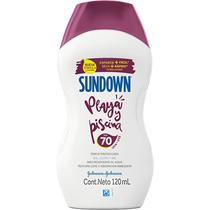 Protetor Solar Johnson & Johnson Sundown Praia e Piscina FPS 70 - 120ML