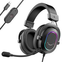 Fone de Ouvido Gamer Fifine Ampligame H6 7.1 RGB - Negro