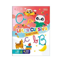 Cuaderno de Actividades Tilibra Alfabetización Letra Cursiva 353018 16 Hojas
