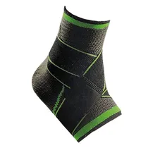 Tornozeleira Elastico de Nylon - Preta com Cinza