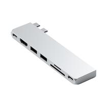 Hub Satechi ST-Hucphss 7 En 1 USB-C Plata